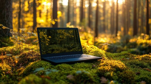 The Laptop in the Forest
