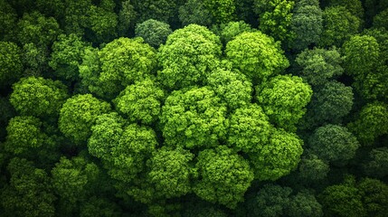 Naklejka premium Aerial View of an Ecological Restoration Project