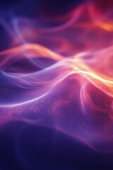 Obraz premium Colorful purple bokeh lights create a magical atmosphere at night in an abstract setting