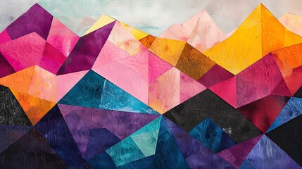 Geometric Abstraction with a Harmonious Blend of Bold Patterns