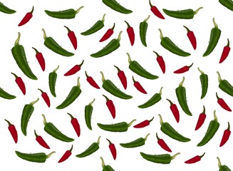 chili pattern Background. flat illustration chili background. pepper pattern background. chili flat illustration background.