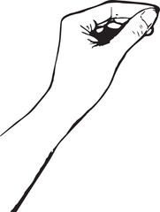 Bengal fire set drawing Birthday clip art festive greeting cards hands holding sparkler. Small firework on stick Happy New Year party invitation firework illustration Magic wand accessory colorful art