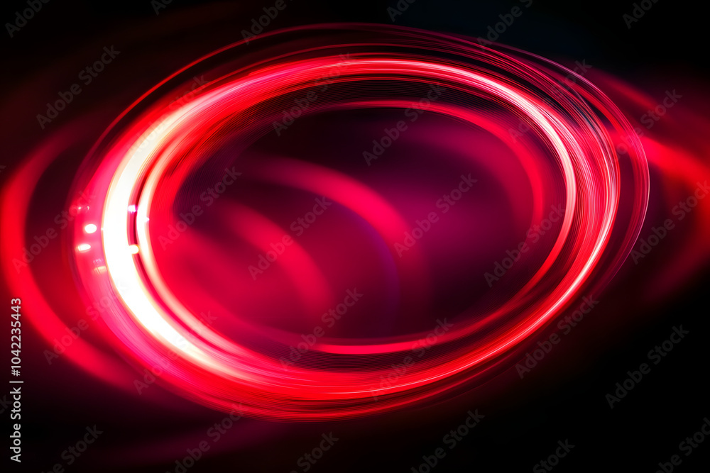 Canvas Prints red circle light backgrounds speed.