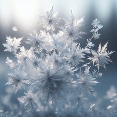 snow covered branches of tree