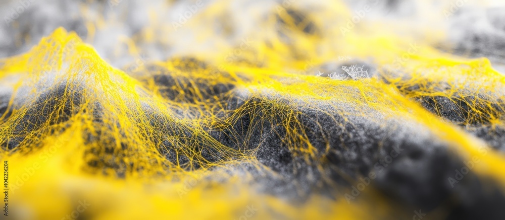 Aufkleber abstract yellow and gray textured surface with depth and dimension.