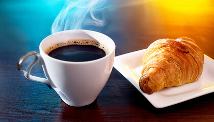 coffee and croissant