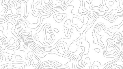 Topographic map. Geographic mountain relief. Abstract lines background. Contour maps. Vector illustration, Modern design with White background with topographic wavy pattern