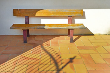 Wooden bench