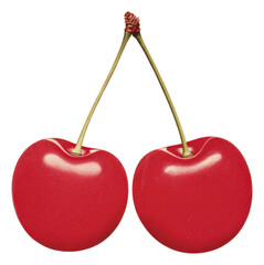 PNG Silkscreen of cherries cherry fruit plant.