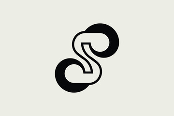 S logo template design vector