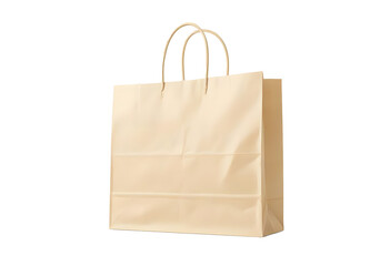 isolated craft paper shopping bag