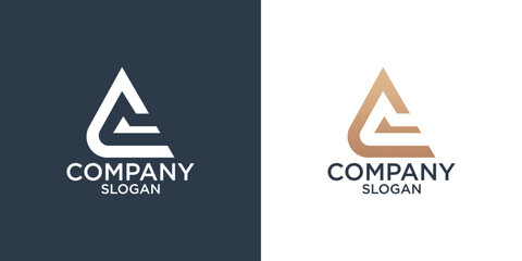 collection of initial letter A abstract monogram logo design vector