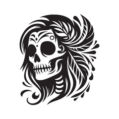 Skeleton Silhouette Vector Illustrations – Perfect for Halloween Designs