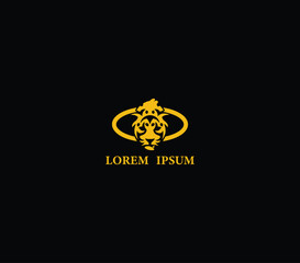 Fototapeta premium Luxurious golden leopard logo symbolizing power and prestige, ideal for premium brands, businesses, and elite corporate identities. Elevate your brand with this regal emblem!