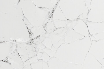 Fototapeta premium Cracked glass abstract png texture overlay effect, transparent background
