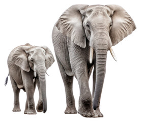 Fototapeta premium PNG Two elephant walking wildlife animal mammal.
