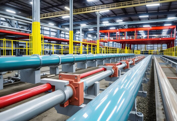 pipes in factory