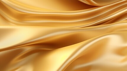 Fototapeta premium Golden satin texture background, soft focus.