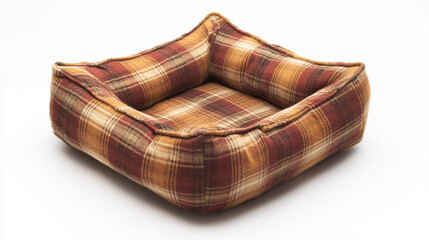 Plaid Dog Bed  Cozy Pet Nest  Comfortable Pet Sleeping Spot