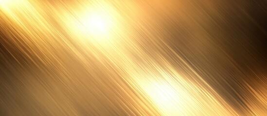 Obraz premium Abstract golden background with diagonal lines and light.