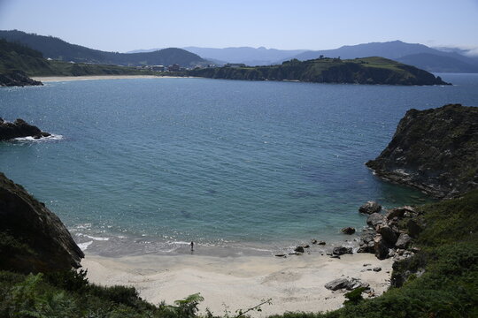 Cala solitaria en C&eacute;ltigos, Espasante, Spain, Galicia
