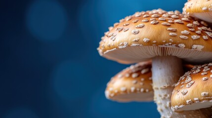 Group of people learns to identify edible mushrooms in the forest, developing skills necessary for survival