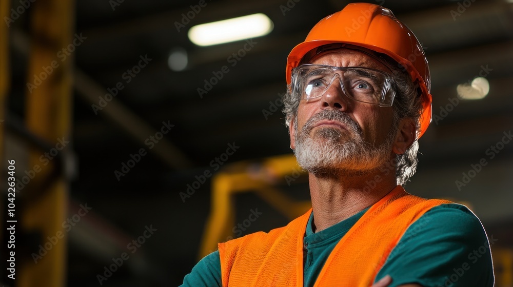 Poster worker experiencing frustration with outdated equipment, challenges of efficiency and communication 