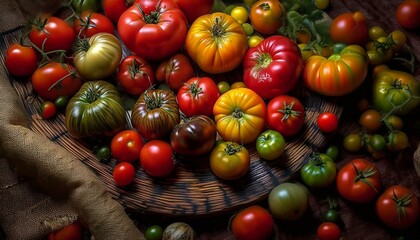 Delicious, natural and delicious tomatoes from all over the world and a collection