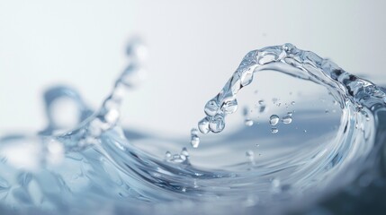 Close-Up of Water Splash in Motion