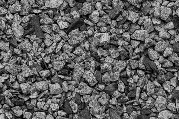 textura de pedras em preto e branco