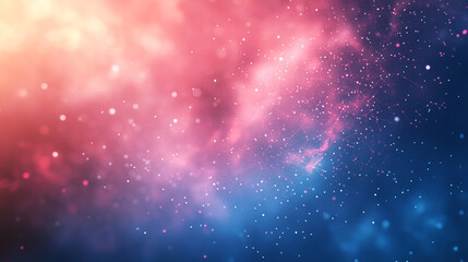 Abstract Cosmic Nebula Background with Stars and Glowing Light