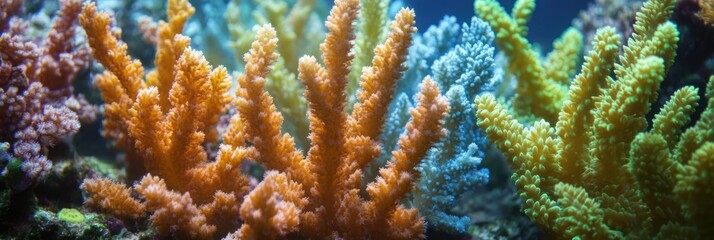 Fototapeta premium coral formations underwater illustrating the beauty of biodiversity and ecosystems