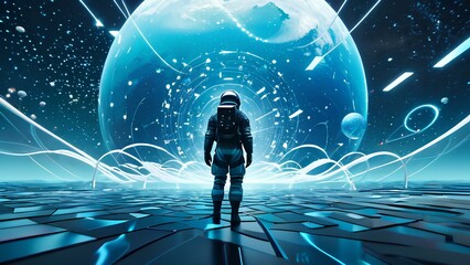 Journey Beyond Reality: Human in a Surreal Metaverse Landscape