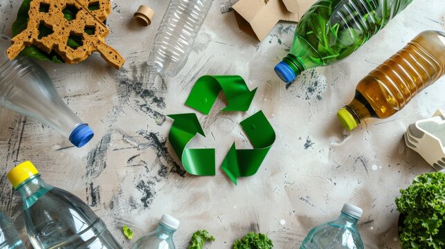 Infographic showing how recycling reduces pollution and conserves natural resources