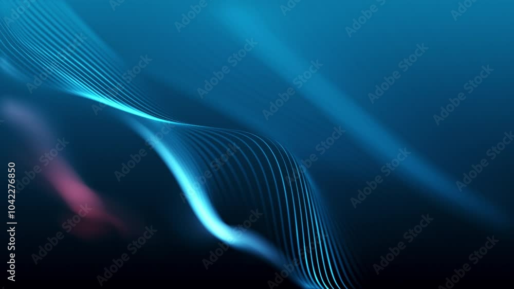 Aufkleber abstract background seamless loop blue and red wave patterns created for various visual backgrounds 