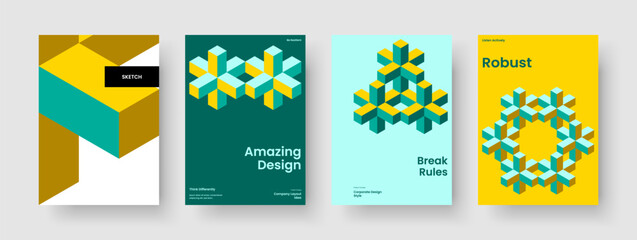Obraz premium Geometric Background Design. Modern Poster Layout. Isolated Business Presentation Template. Banner. Book Cover. Brochure. Flyer. Report. Catalog. Newsletter. Pamphlet. Brand Identity. Leaflet