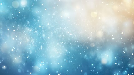 Fototapeta premium Soft blue and white gradients with glowing particles and sparkles creating a fresh backdrop