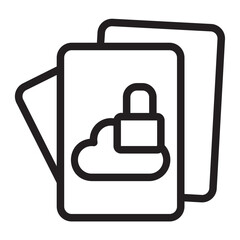 Fototapeta premium document line icon