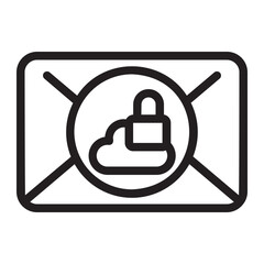 Fototapeta premium email line icon