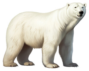 Fototapeta premium PNG Polar bear wildlife mammal animal.