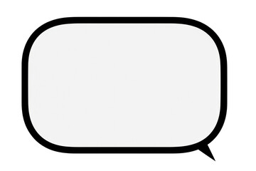 Naklejka premium PNG Speech bubble black white text.