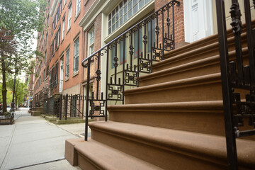Fototapeta premium New York Brownstone Architecture 