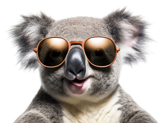 PNG Sunglasses koala mammal animal transparent background