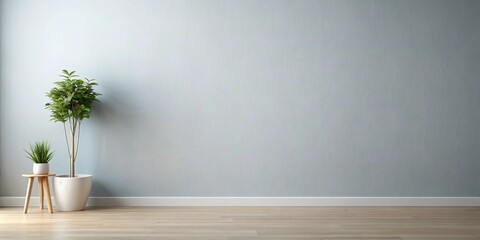 Minimalist Interior Design template with copy space. 