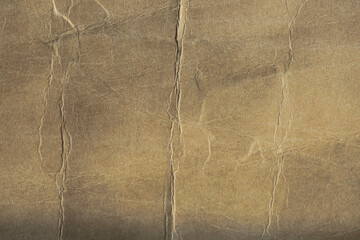 더럽고 오래되어 보이는 구겨진 갈색 종이