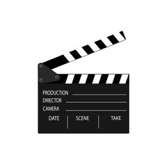 Obraz premium Movie clapper board. Stock Vector