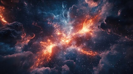 Naklejka premium A stunning visual of fireworks bursting in the night sky, paired with a heartfelt message of joy and celebration