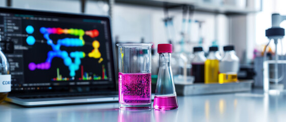 Scientists Analyzing Experimental Data in Laboratory Setting