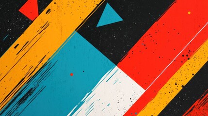 Naklejka premium Bold, minimalist Black Friday banner ad with sharp typography and vibrant colors, perfect for digital marketing