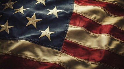 Fototapeta premium Close-up of American Flag